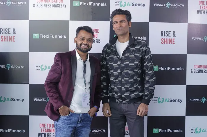 Coach Deepak Jain with a guest